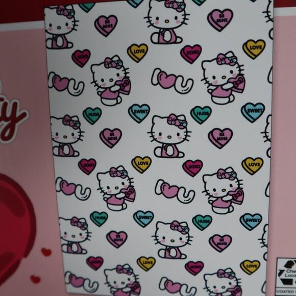 Hello Kitty Valentine's Day Rabbit Fur Sweethearts Candy Throw Blanket - Picture 2 of 6